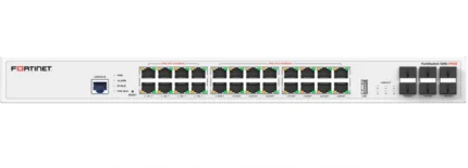 Fortinet FortiSwitch FS-124G-FPOE 24 Port Layer2 Switch (L2, 24x2.5GE-8x 802.3bt (90W),16x 802.3af/at (30W),6x 10G SFP+/SFP) 780W POE