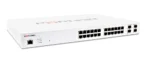 Fortinet FortiSwitch FS-124F-POE 24 Port POE Switch (L2, 24 GE RJ45 + 4 10G SFP+ ports, 12 port PoE Max. 185W) - Görsel 3